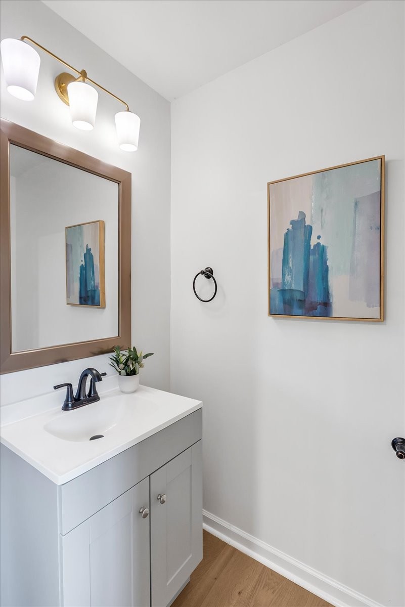 315 Little Creek Road Pleasant Shade, TN 37145 - Photo 12 of 32 a bathroom with a sink and a mirror