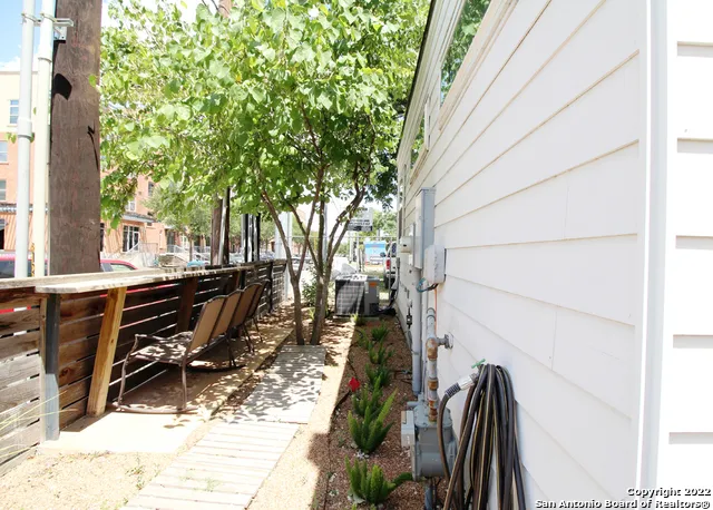a view of outdoor space with seating area
