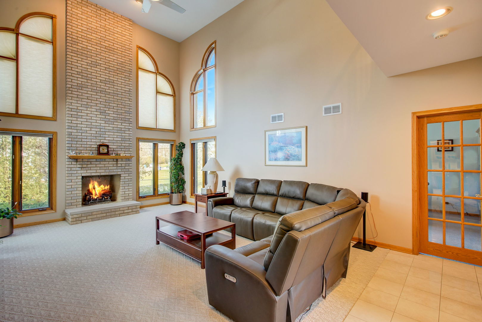 206 Meier Road Arlington Heights, IL 60005 - Photo 10 of 42 a living room with furniture and a fireplace