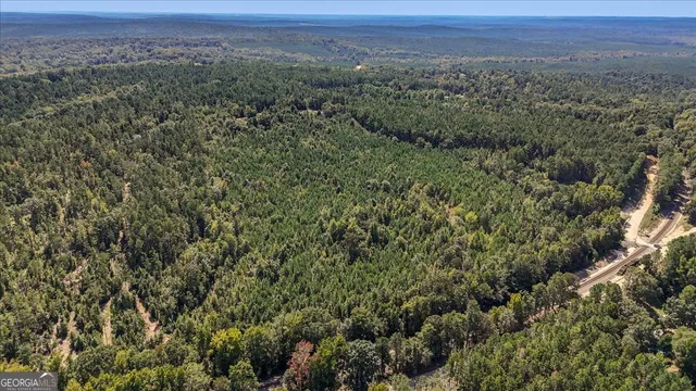 a view of a large green field