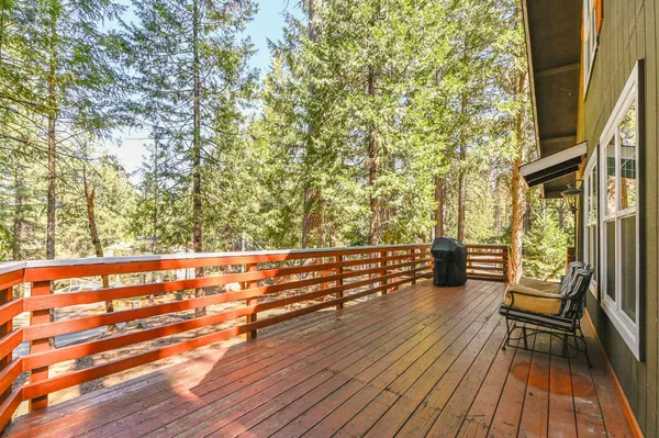 a view of outdoor space with seating
