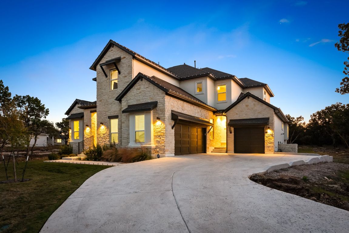 4612 Destination Way Jonestown, TX 78645 - Photo 37 of 37 a view of a white house with a big yard and large tree