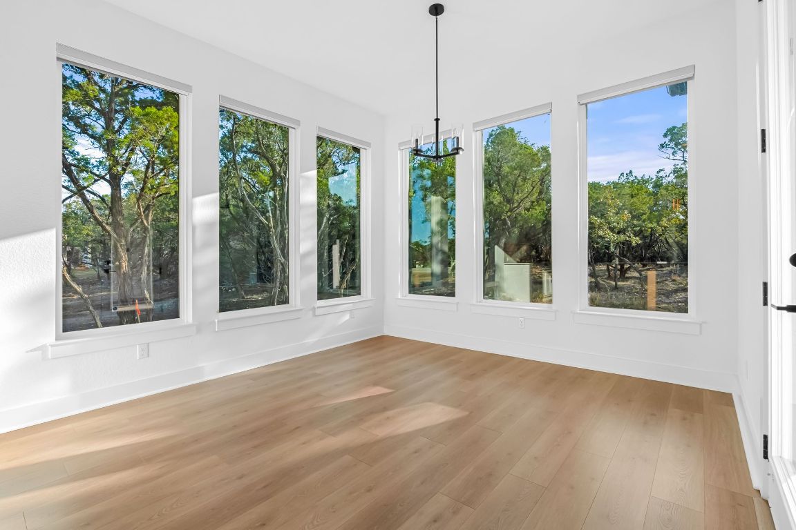 4612 Destination Way Jonestown, TX 78645 - Photo 6 of 37 a view of an empty room with windows and outdoor space