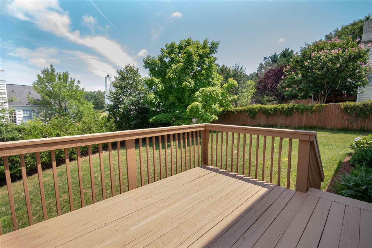 4905 Valley Ridge Drive Durham, NC 27713 - Photo 18 of 21 Deck and Spacious Back Yard