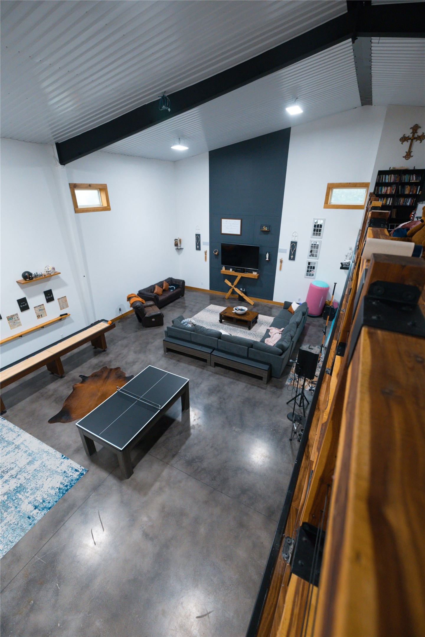 143 County Road Paige, TX 78659 - Photo 7 of 36 Living room and gaming area view from the walkway