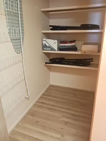 a close view of washer and dryer