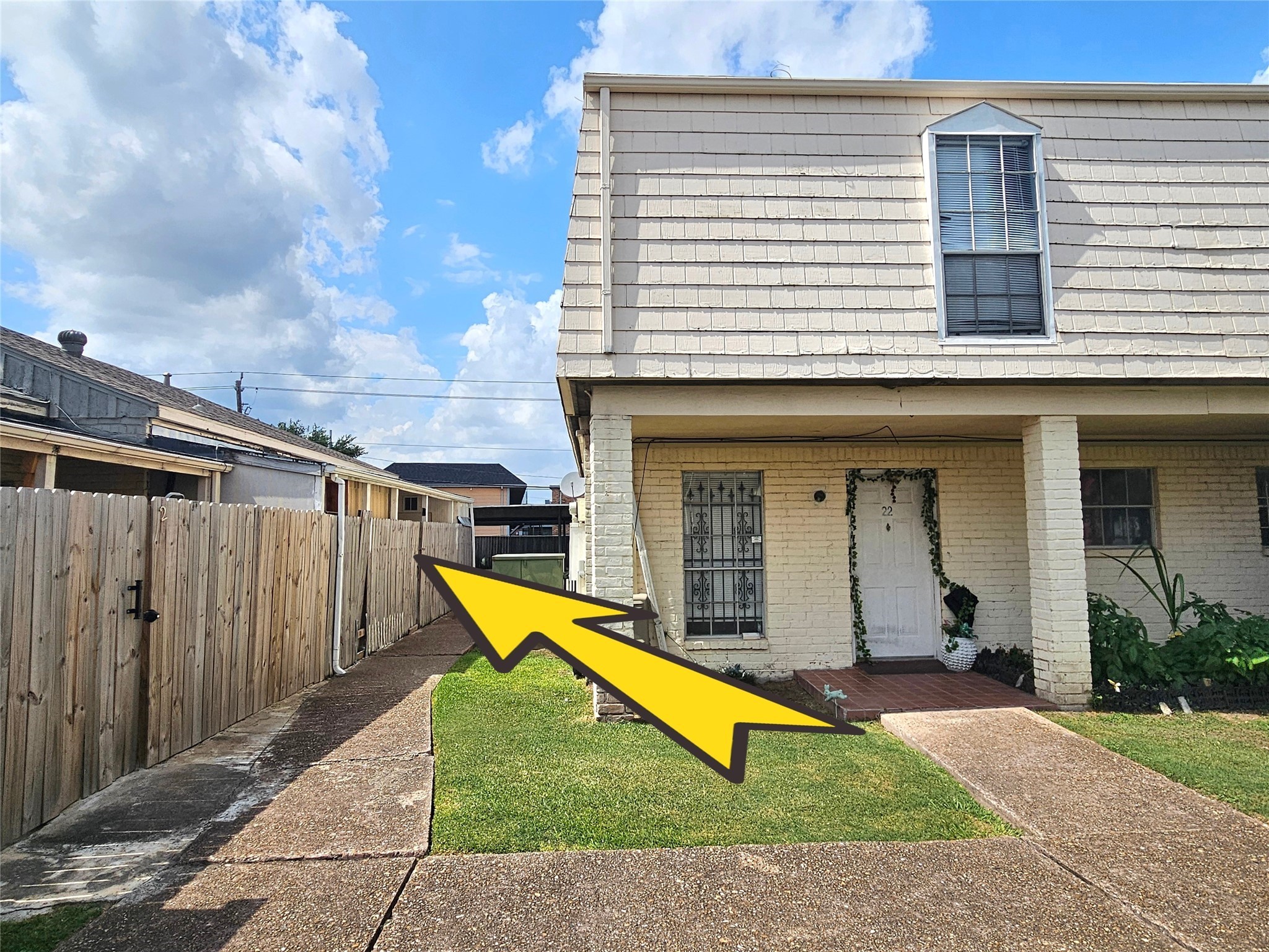 6201 Ranchester Drive, Unit 1 Houston, TX 77036 - Photo 3 of 26 a view of a house with backyard