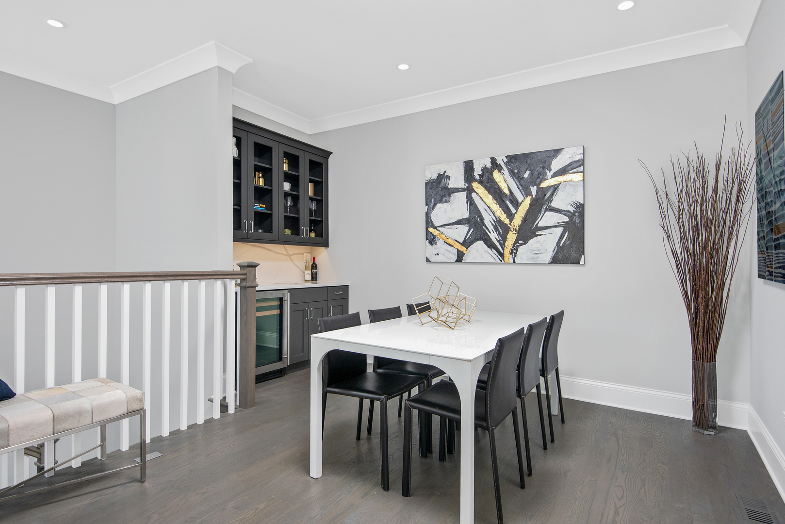 2649 North Racine Avenue, Unit 101 Chicago, IL 60614 - Photo 4 of 13 a view of a dining room with furniture and wooden floor