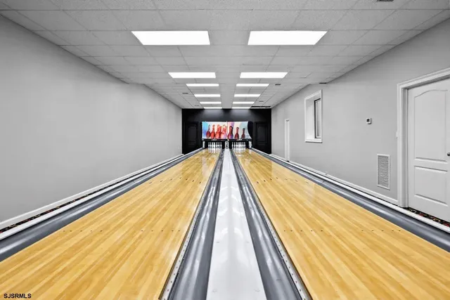 a front view of building with a entryway