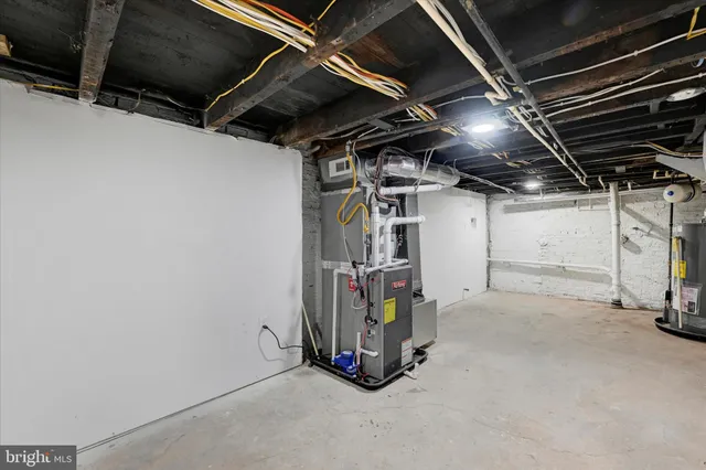 a view of storage and utility room