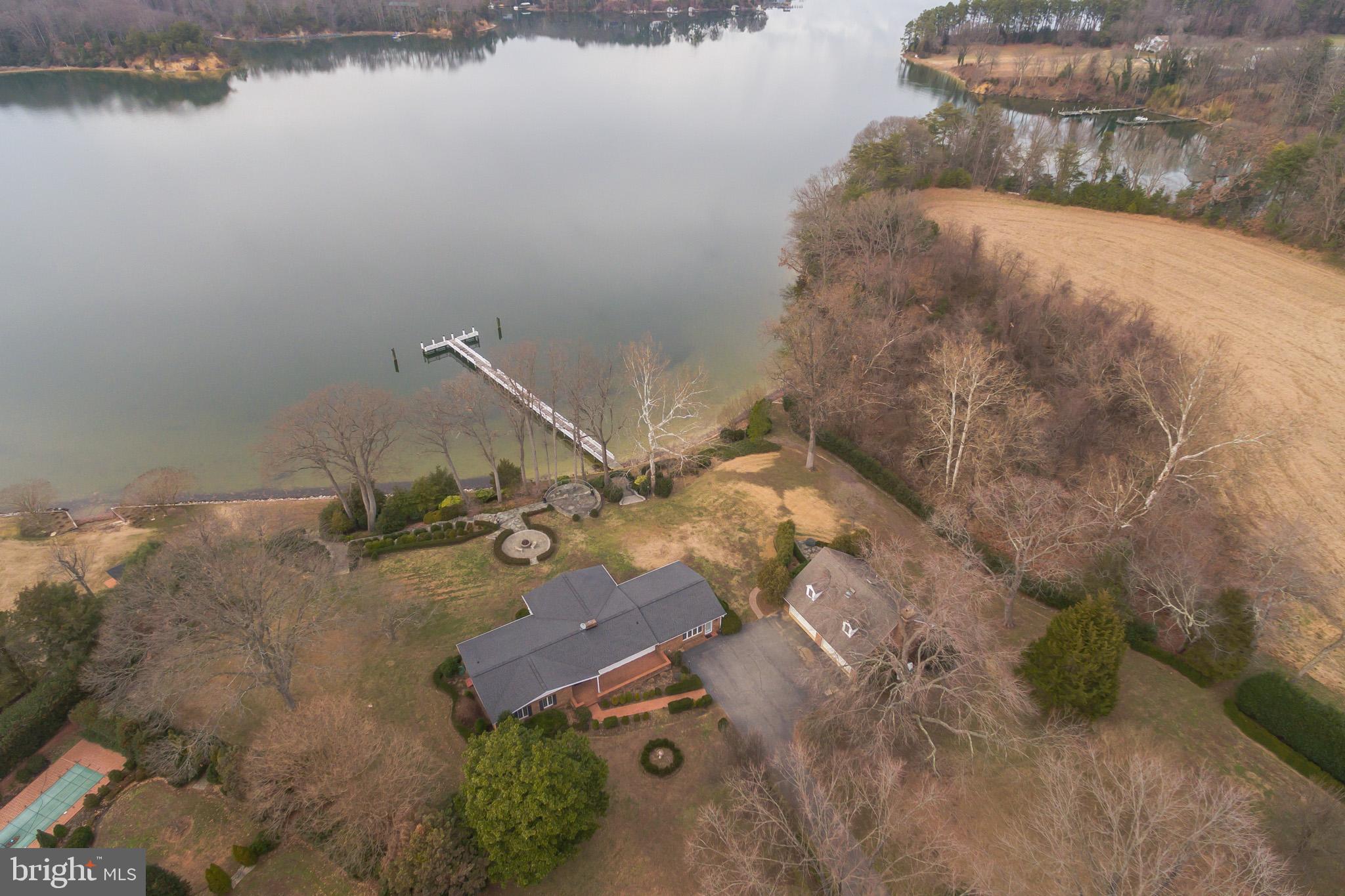 10756 Sawpit Cove Road Lusby, MD 20657 - Photo 17 of 39 Aerial of the creek position.
