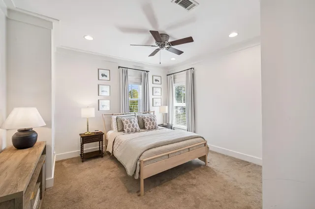 a view of a balcony with wooden floor