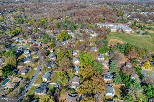 an aerial view of multiple house