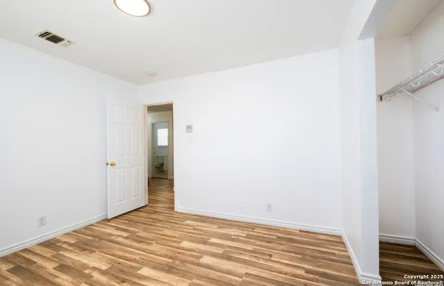 a view of an empty room