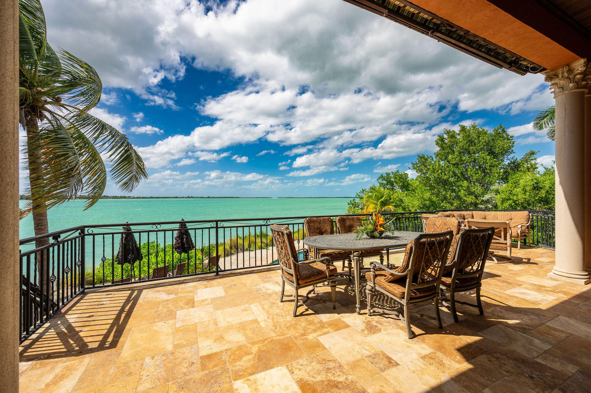30 Cannon Royal Drive Shark Key, FL 33040 - Photo 40 of 48 a view of a patio with iron fence
