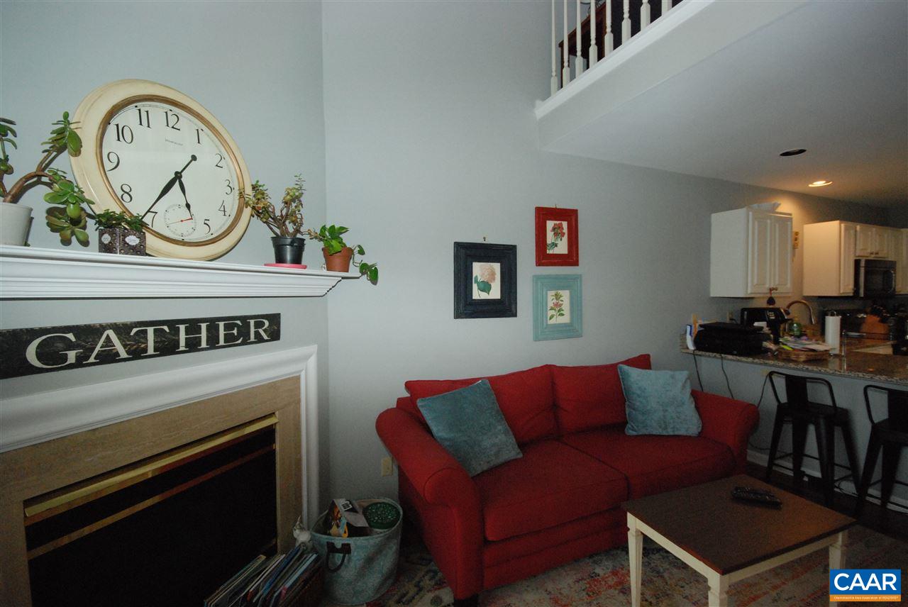 987 Amber Ridge Road Charlottesville, VA 22901 - Photo 3 of 19 a living room with furniture a clock and a fireplace