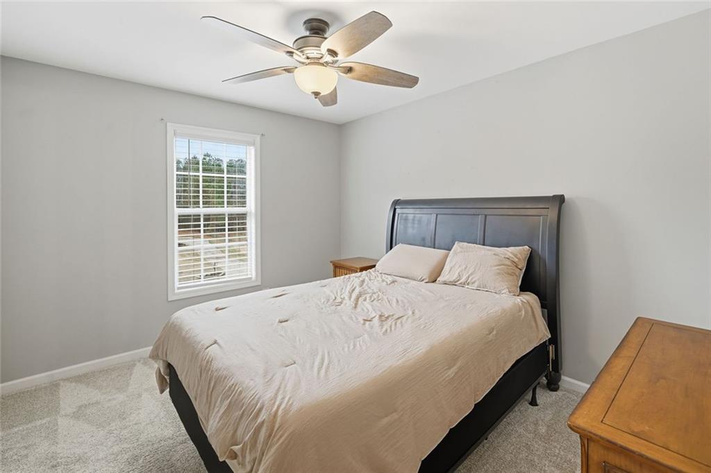 302 White Marble Way Ball Ground, GA 30107 - Photo 24 of 28 a bedroom with a bed and a window