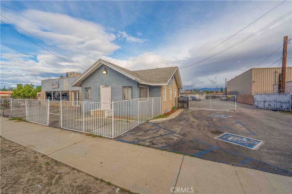 a view of a house with a patio