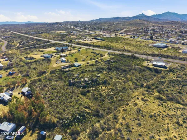 a view of city and mountain