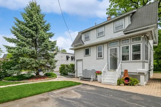 a view of a house with a patio