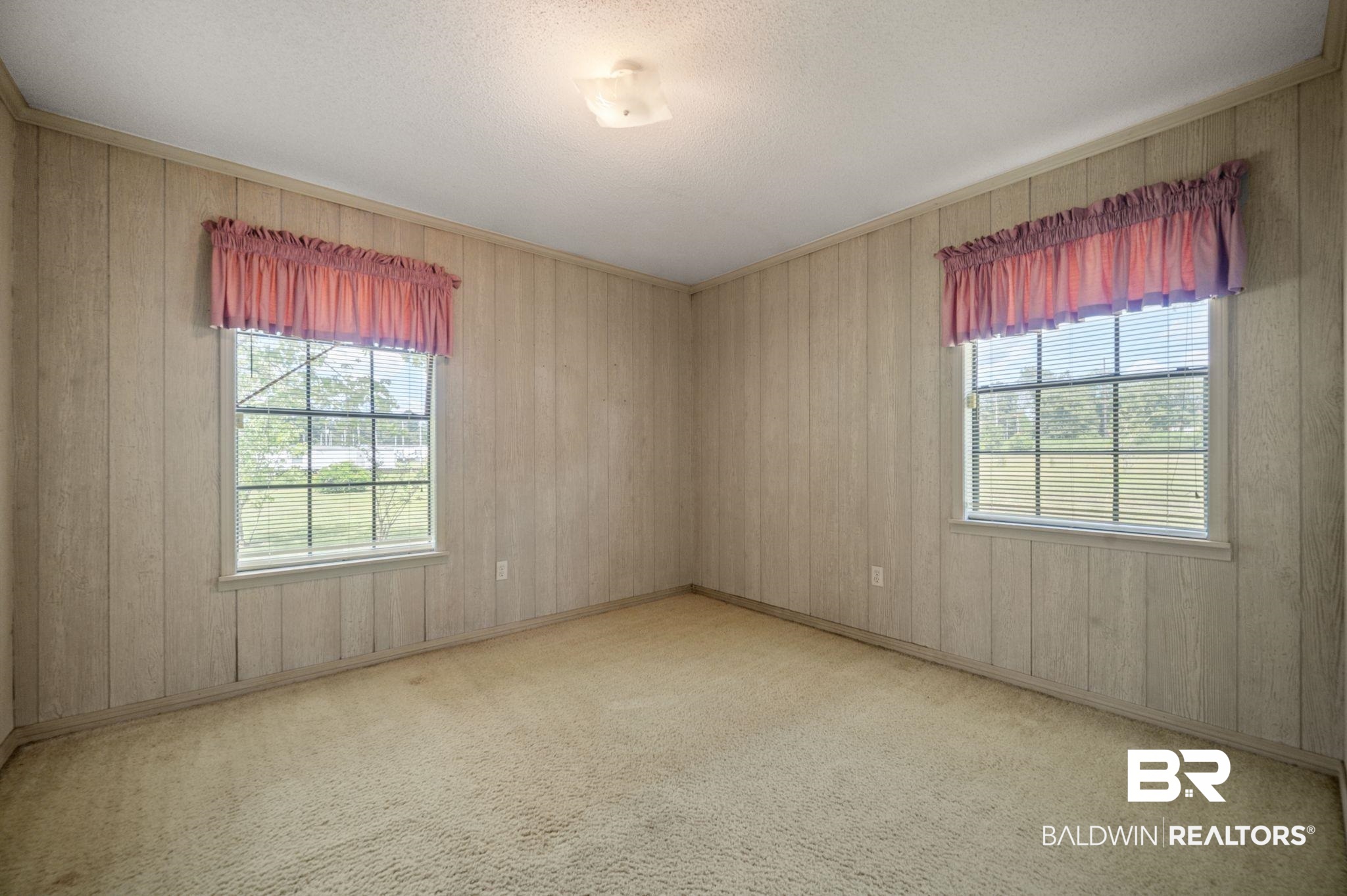 15880 Pine Grove Rd Extension West Bay Minette, AL 36507 - Photo 34 of 44 Carpeted spare room featuring wood walls