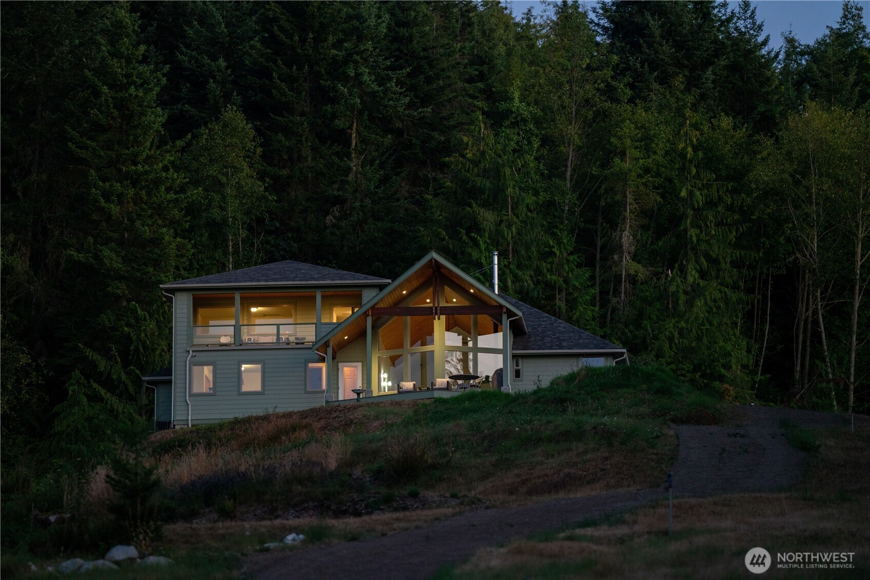 212 Maletti Hill Road Port Angeles, WA 98362 - Photo 37 of 37 a front view of a house with a yard
