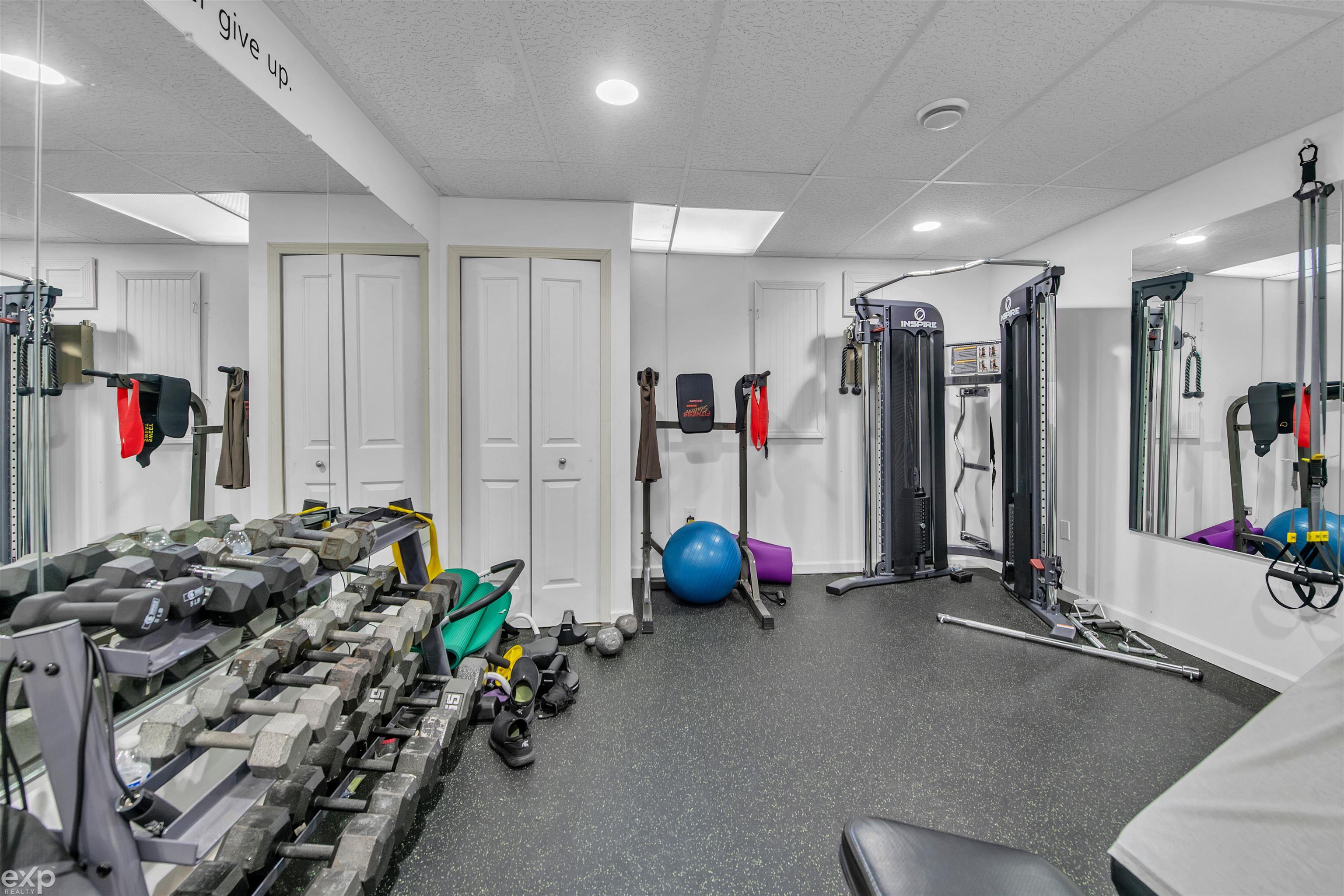 8597 Morningside Drive Romeo, MI 48065 - Photo 35 of 59 Walkout Basement Home Gym