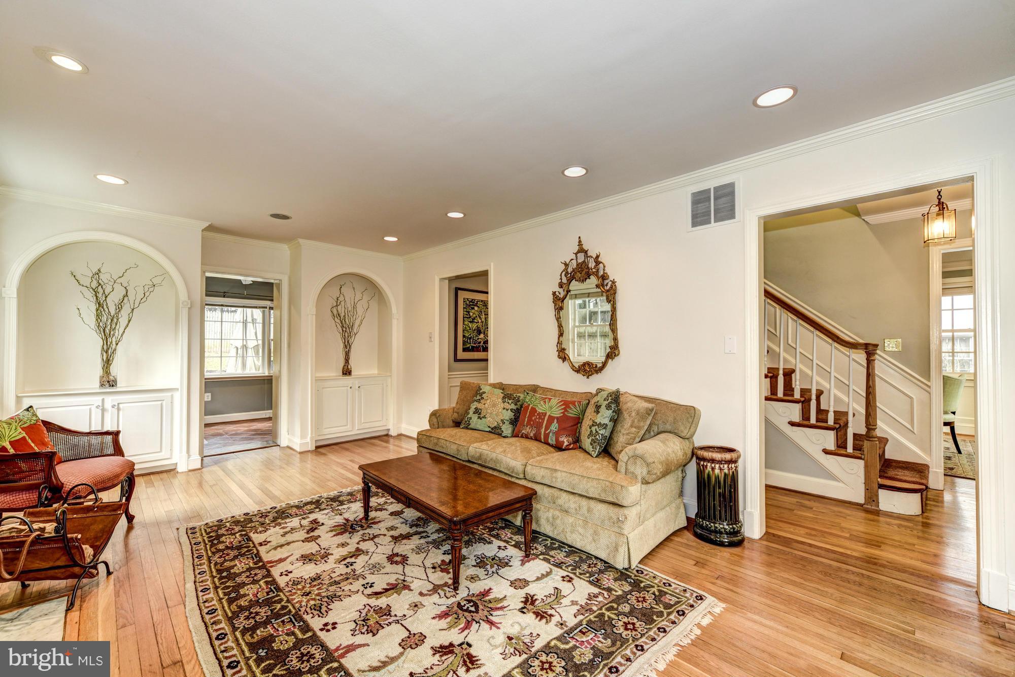 5102 Allan Road Bethesda, MD 20816 - Photo 2 of 25 Formal Living Space Flows for Entertaining