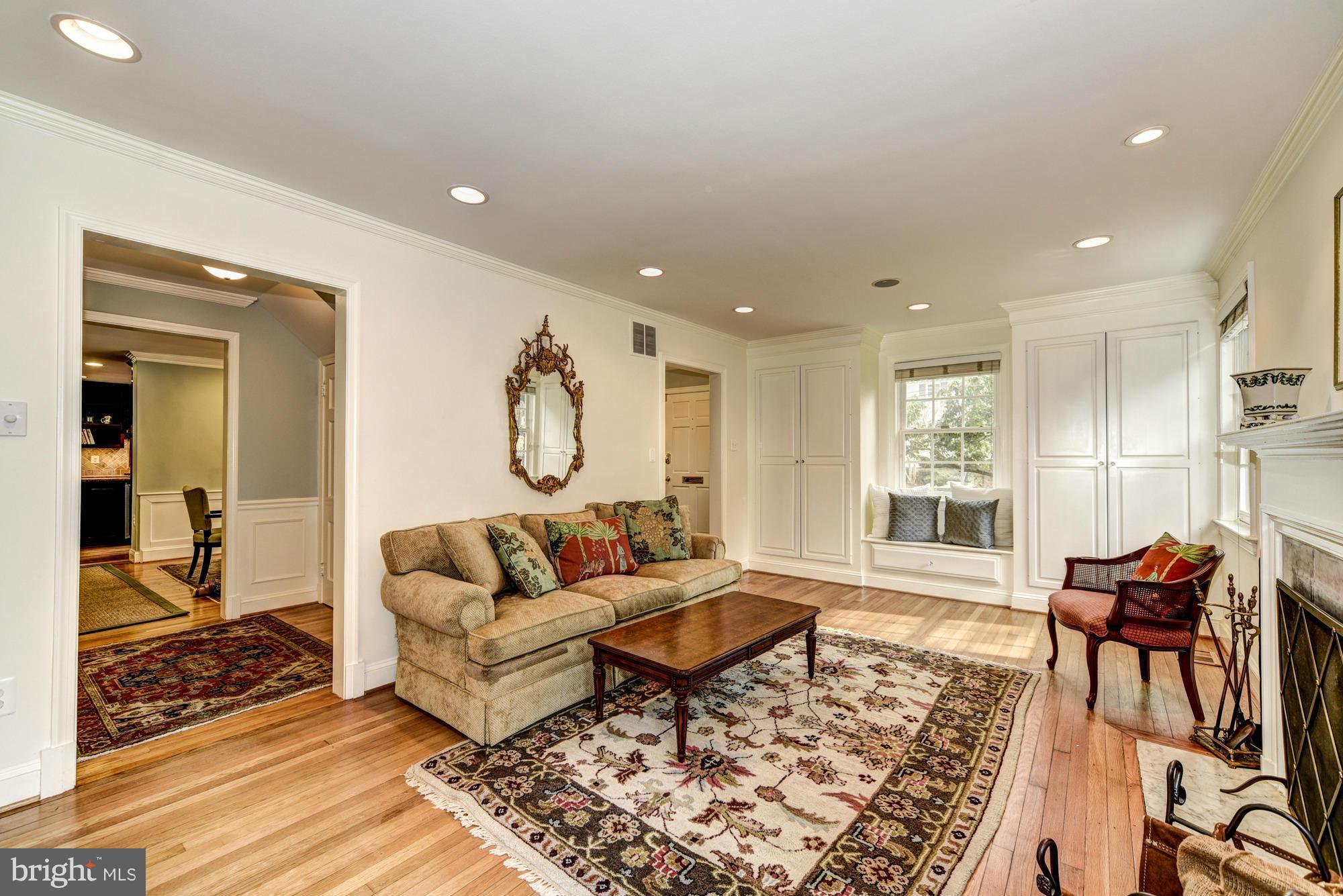 5102 Allan Road Bethesda, MD 20816 - Photo 4 of 25 Living Room Features Custom Woodwork