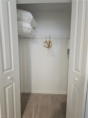 a view of a park with a palm trees