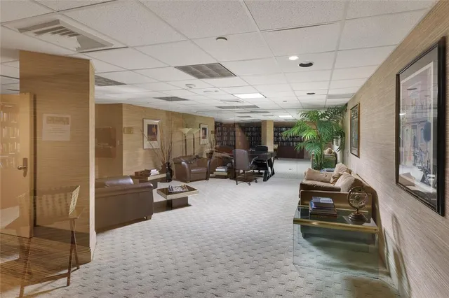 a room with furniture