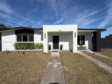 a view of a house with a patio