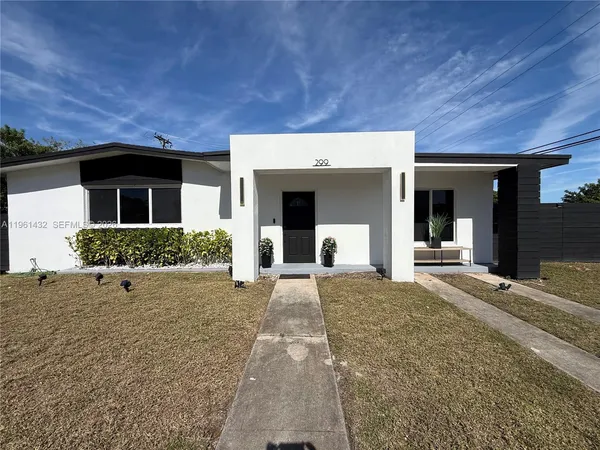 a view of a house with a patio