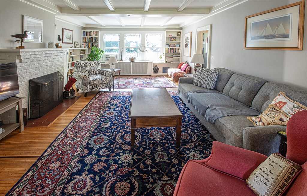 218 Elm Street Northampton, MA 01060 - Photo 19 of 42 a living room with furniture and a fireplace