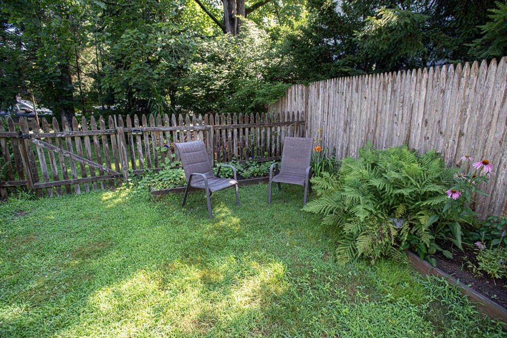 218 Elm Street Northampton, MA 01060 - Photo 8 of 42 a garden with wooden fence