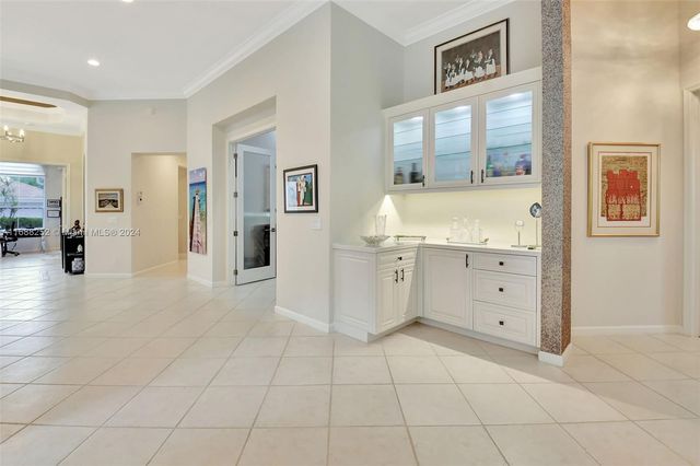 a bedroom with a bed and furniture