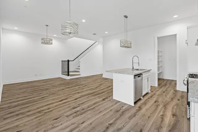 a room with storage and utility room