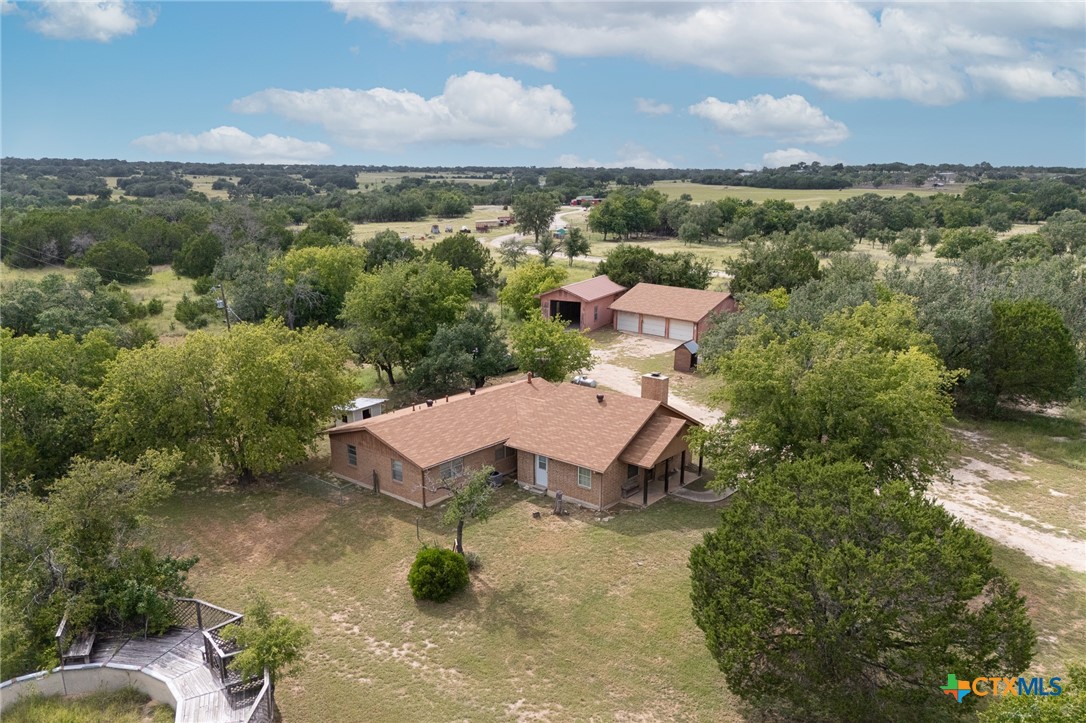 23168 Wolfridge Road Killeen, TX 76549 - Photo 5 of 42 an aerial view of a house with a garden