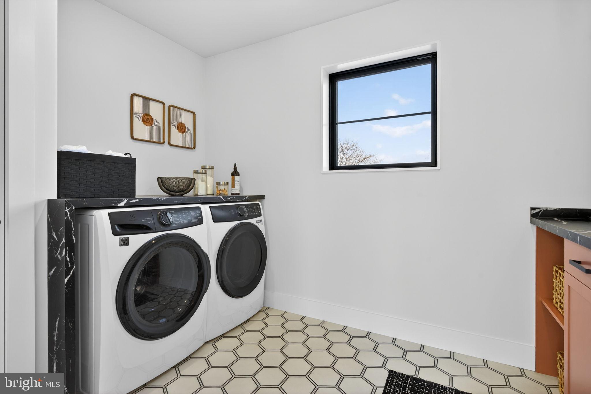 Anvil Model Lot #9 Anvil Model, Unit 9 Womelsdorf, PA 19567 - Photo 60 of 68 Modern laundry room with stylish accents.