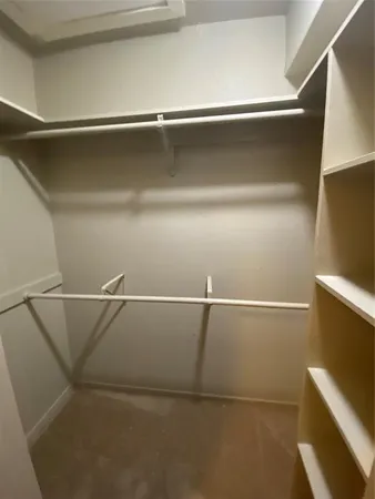 a close view of closet