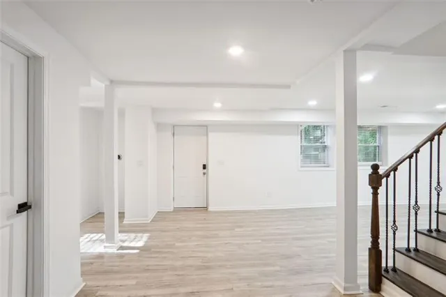 a view of an empty room