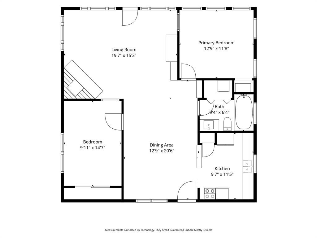 111 Live Oak Road Whitney, TX 76692 - Photo 30 of 30 Compact floor plan with everything you need means easy care, easy living.