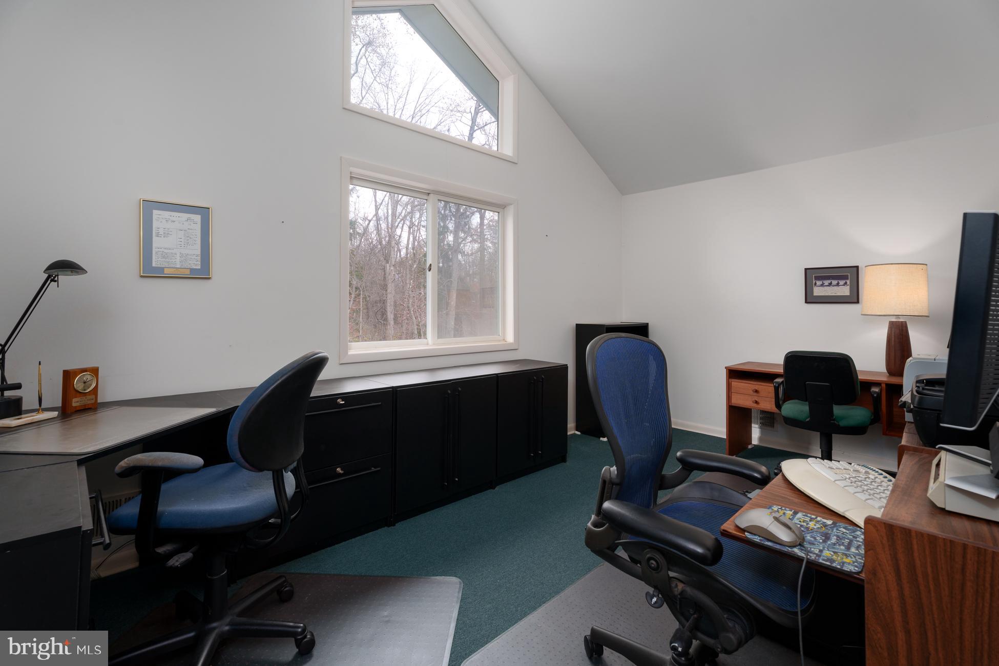 516 Mt Lucas Road Princeton, NJ 08540 - Photo 24 of 43 a view of a workspace with furniture and a window