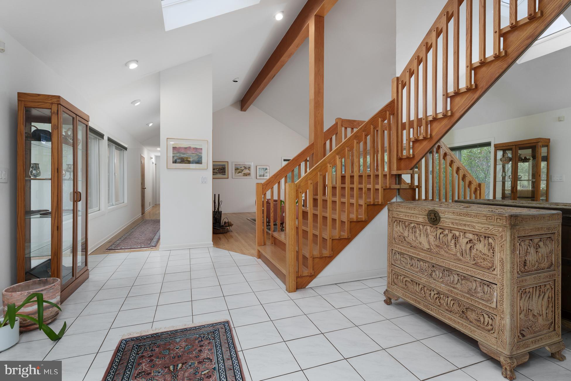 516 Mt Lucas Road Princeton, NJ 08540 - Photo 25 of 43 a view of entryway with wooden floor and stairs