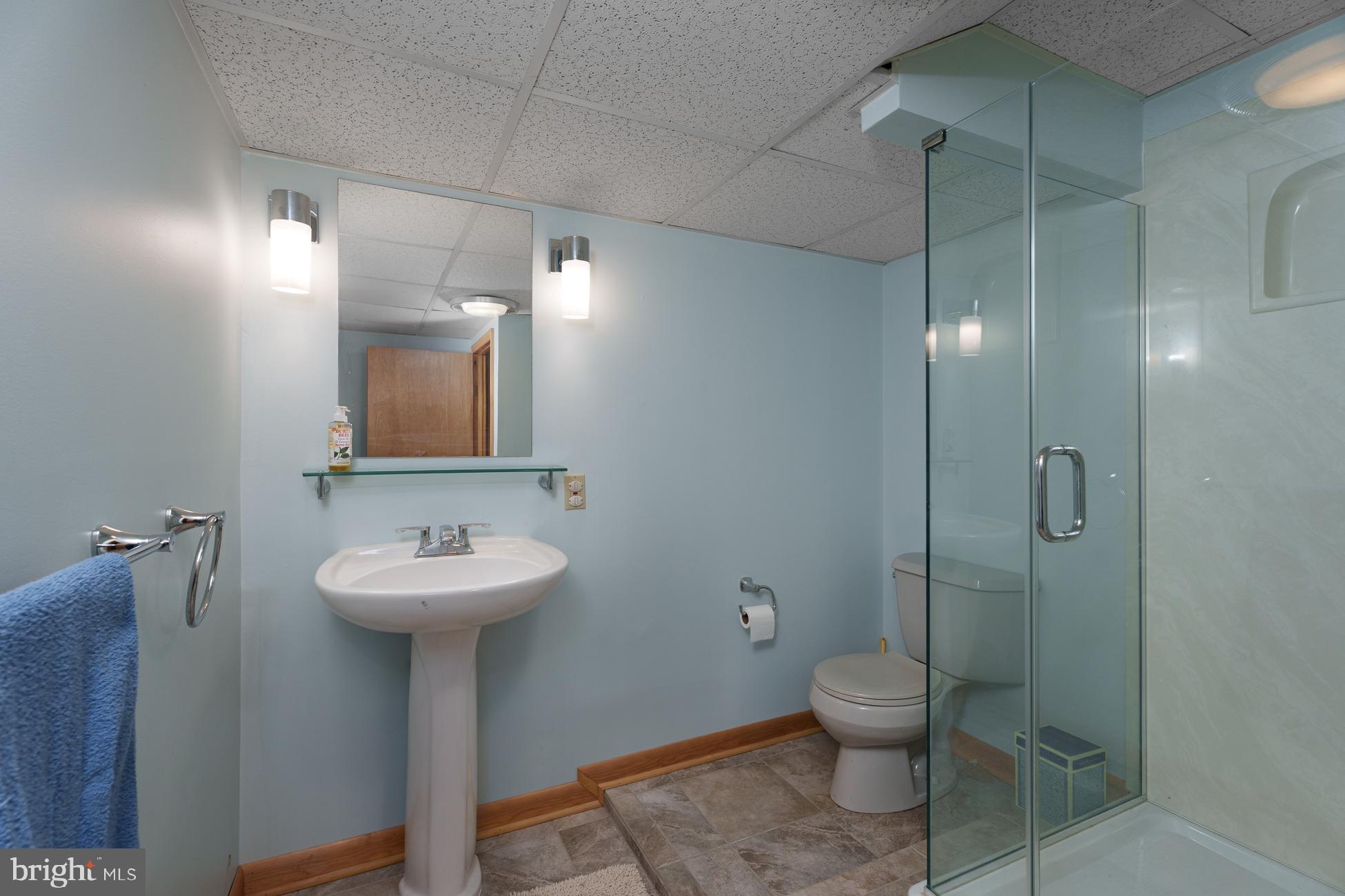 516 Mt Lucas Road Princeton, NJ 08540 - Photo 33 of 43 a bathroom with a toilet sink and shower