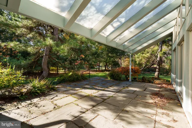 a view of yard with green space