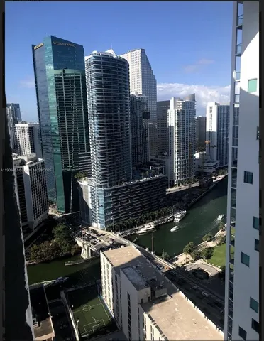 a view of a black building