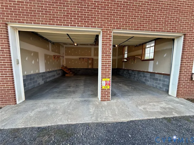 a view of a car garage