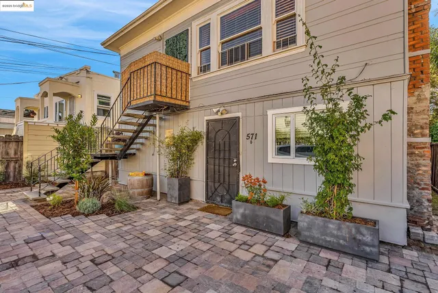 an aerial view of multiple houses