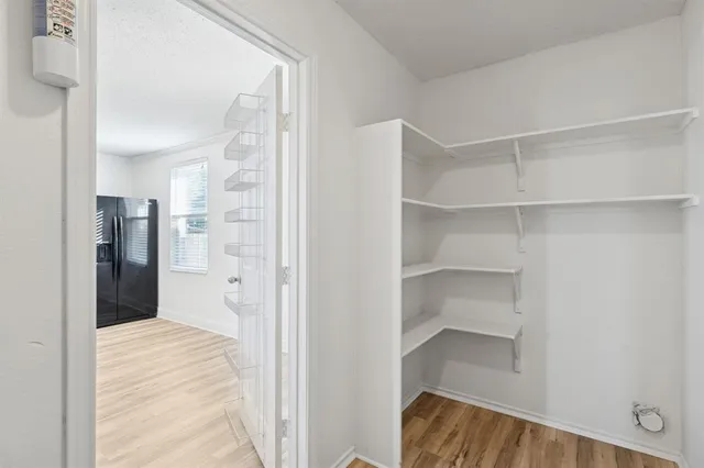 a view of closet area